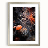 Extra large abstract art print featuring textured, colorful swirls on canvas, ideal for living room decor.