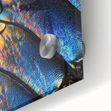 Large abstract wall art featuring a close-up of an animal in mid-century modernist style on acrylic glass.