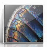 Acrylic framed poster of a close-up animal image in art deco style, with a white background, ideal for nursery wall decor.