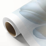 Art Deco style floral design in soft pastel colors on rolled canvas, suitable as nursery wall art or dining room decor.