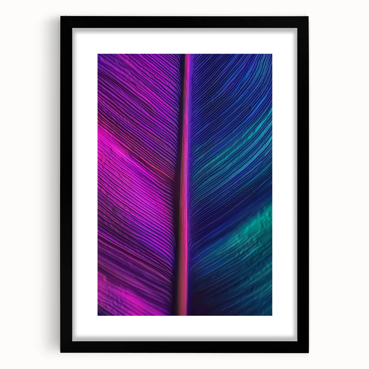 Extra large abstract art print featuring textured, colorful swirls on a black framed canvas, ideal for living room decor.