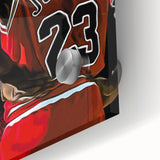 Michael Jordan Pop Art Wall Art - Bold 23 Canvas Print