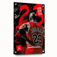 Michael Jordan Pop Art Wall Art - Bold 23 Canvas Print