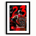 Michael Jordan Pop Art Wall Art - Bold 23 Canvas Print