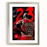 Michael Jordan Pop Art Wall Art - Bold 23 Canvas Print