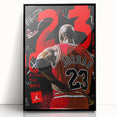 Michael Jordan Pop Art Wall Art - Bold 23 Canvas Print