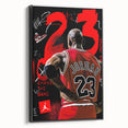 Michael Jordan Pop Art Wall Art - Bold 23 Canvas Print