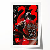 Michael Jordan Pop Art Wall Art - Bold 23 Canvas Print