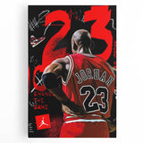 Michael Jordan Pop Art Wall Art - Bold 23 Canvas Print