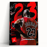 Michael Jordan Pop Art Wall Art - Bold 23 Canvas Print