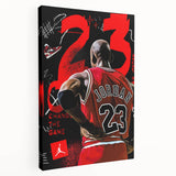 Michael Jordan Pop Art Wall Art - Bold 23 Canvas Print
