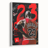 Michael Jordan Pop Art Wall Art - Bold 23 Canvas Print