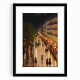 Extra large abstract art print featuring textured, colorful swirls on a black framed canvas, ideal for living room decor.