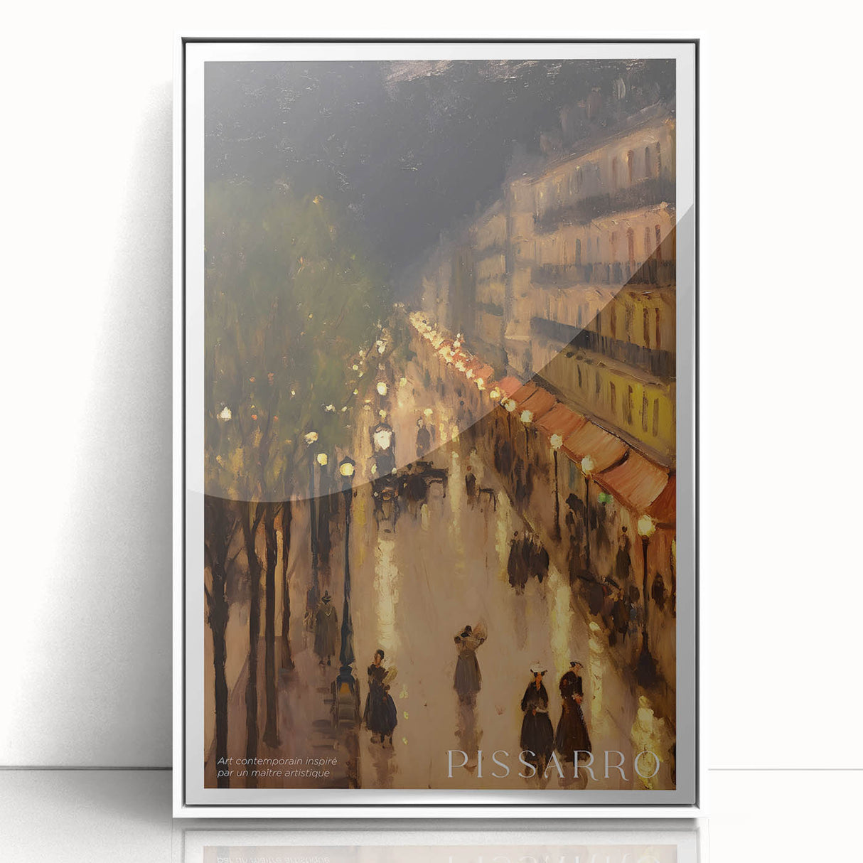 Art deco poster featuring modern art wall decor with pastel hues on a white acrylic frame, ideal for nursery wall art.