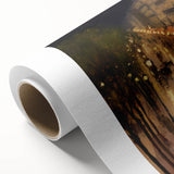 Art deco style poster featuring a colorful abstract design on rolled canvas, ideal for nursery wall art or dining room decor.