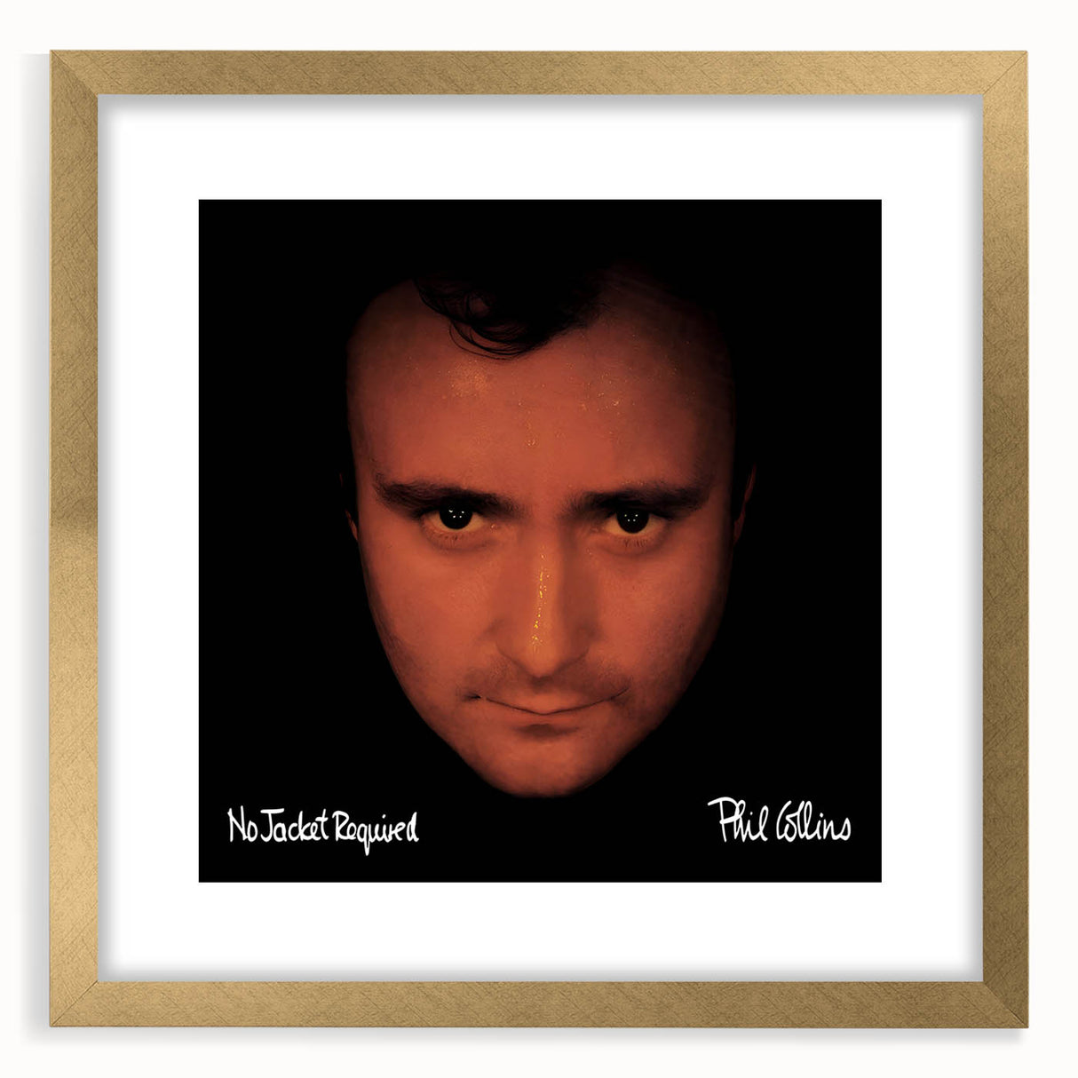Phil Collins No Jacket Required Retro Wall Art – Vintage Canvas Print