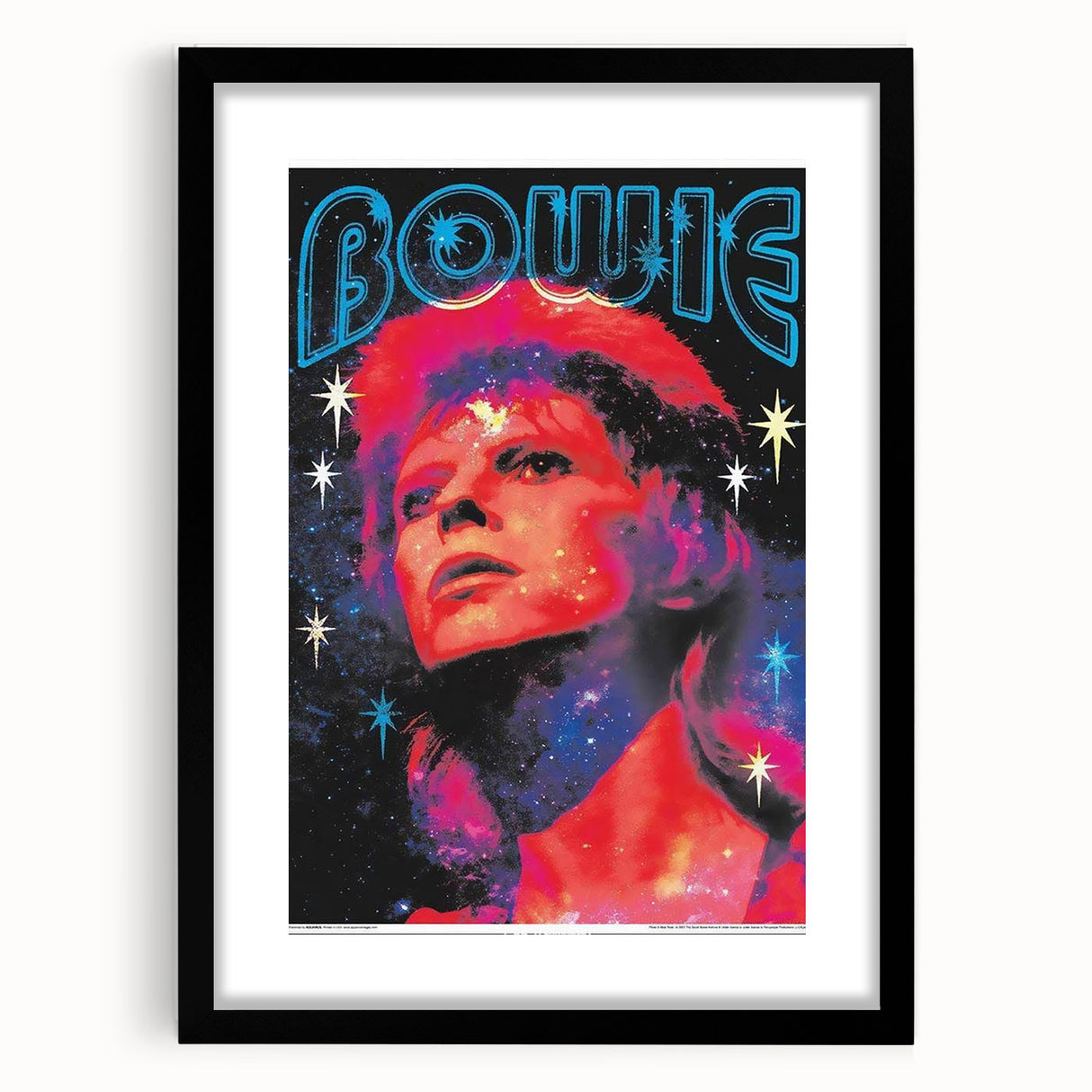 Vintage David Bowie Space Oddity Poster - Retro Music Wall Art