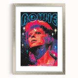 Vintage David Bowie Space Oddity Poster - Retro Music Wall Art
