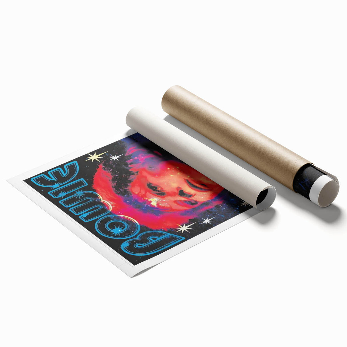 Vintage David Bowie Space Oddity Poster - Retro Music Wall Art