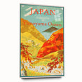 Vintage Japan Travel Poster | Autumn at Yunoyama Onsen Art Print
