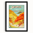 Vintage Japan Travel Poster | Autumn at Yunoyama Onsen Art Print