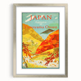Vintage Japan Travel Poster | Autumn at Yunoyama Onsen Art Print