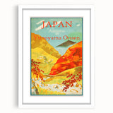 Vintage Japan Travel Poster | Autumn at Yunoyama Onsen Art Print