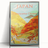 Vintage Japan Travel Poster | Autumn at Yunoyama Onsen Art Print