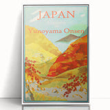Vintage Japan Travel Poster | Autumn at Yunoyama Onsen Art Print