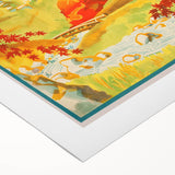 Vintage Japan Travel Poster | Autumn at Yunoyama Onsen Art Print