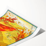 Vintage Japan Travel Poster | Autumn at Yunoyama Onsen Art Print