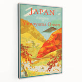 Vintage Japan Travel Poster | Autumn at Yunoyama Onsen Art Print