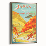 Vintage Japan Travel Poster | Autumn at Yunoyama Onsen Art Print
