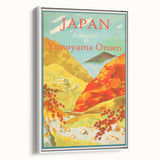 Vintage Japan Travel Poster | Autumn at Yunoyama Onsen Art Print