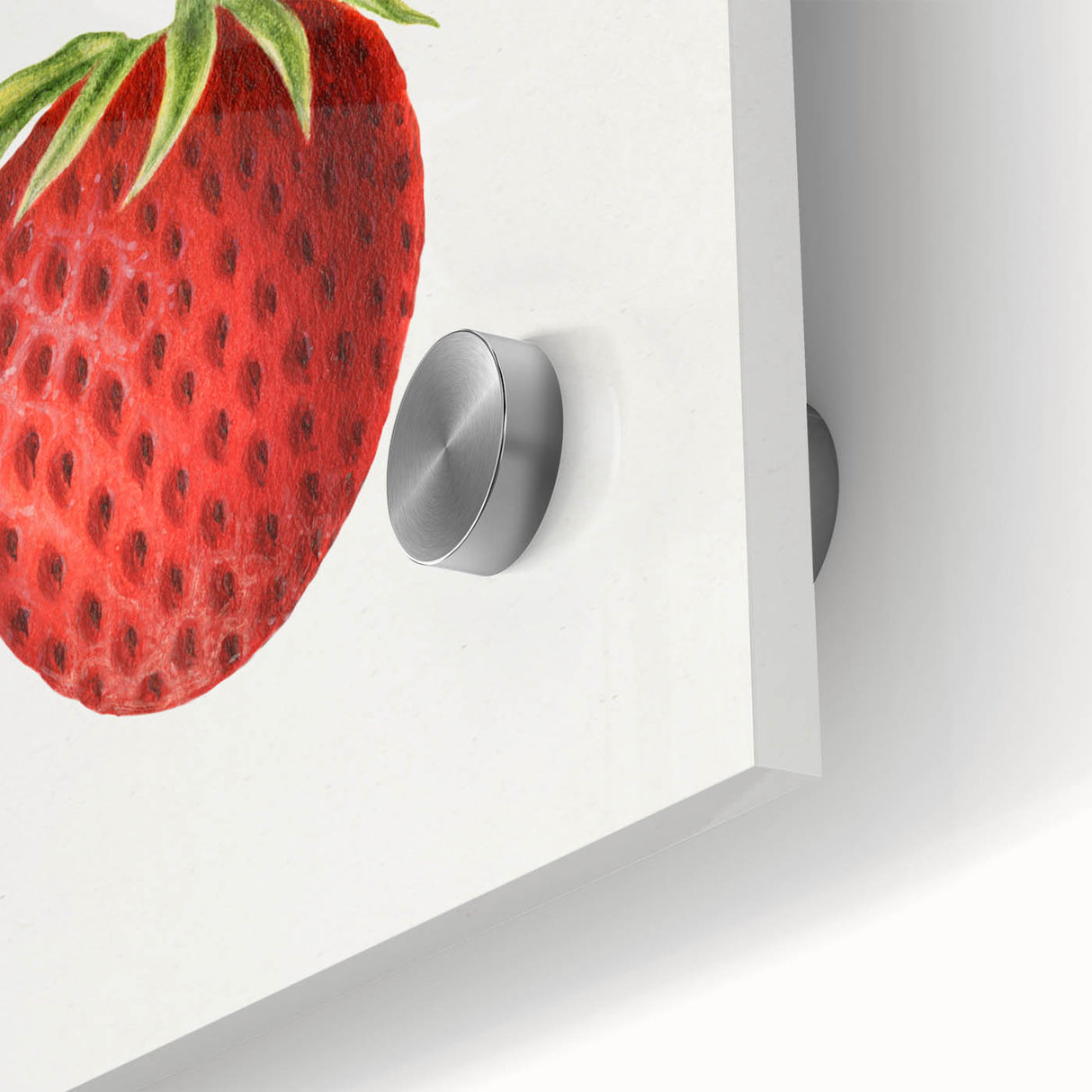 Vintage Botanical Strawberry Print | Realism Strawberry Art Illustration