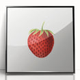 Vintage Botanical Strawberry Print | Realism Strawberry Art Illustration
