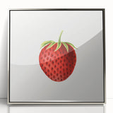 Vintage Botanical Strawberry Print | Realism Strawberry Art Illustration