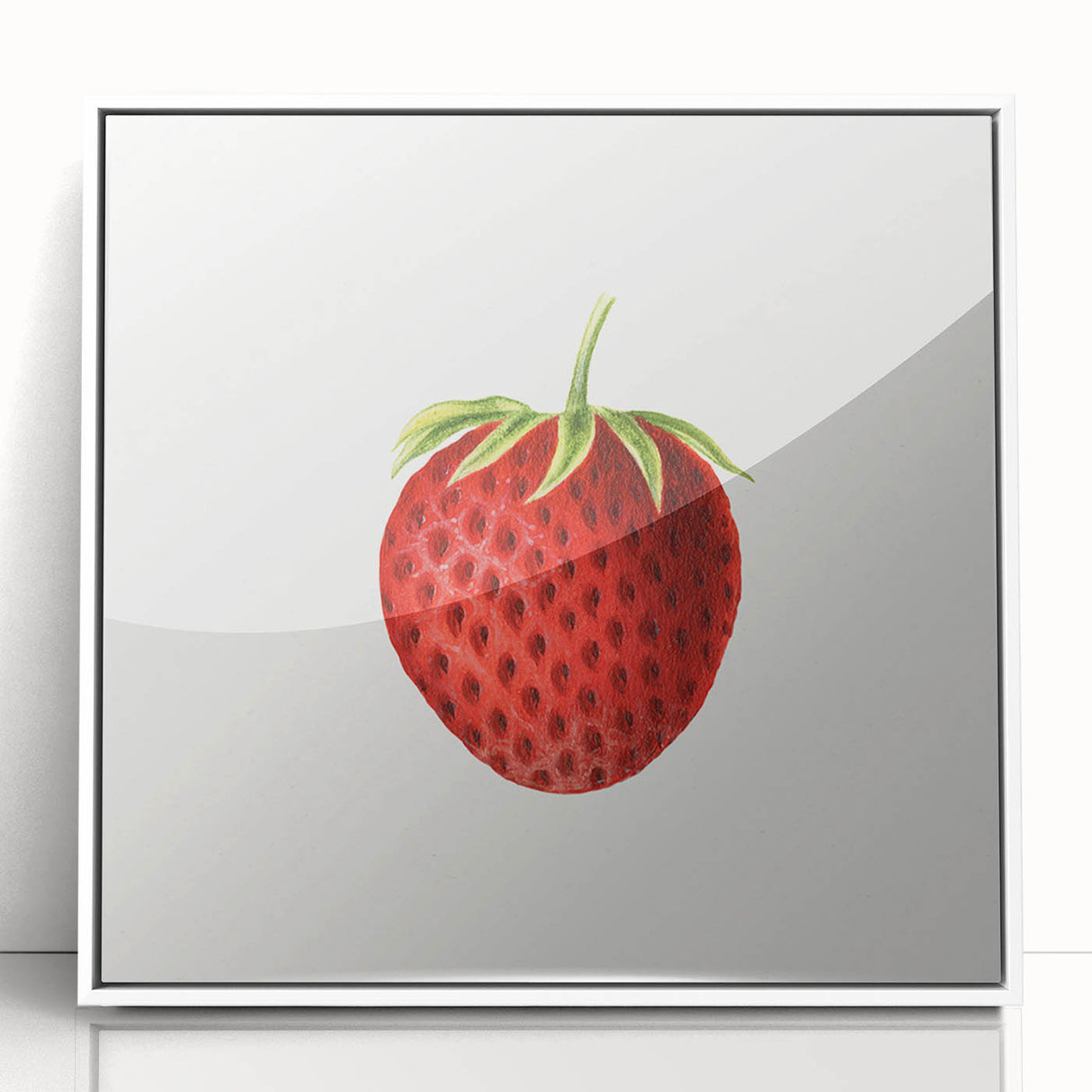 Vintage Botanical Strawberry Print | Realism Strawberry Art Illustration