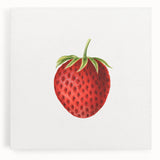 Vintage Botanical Strawberry Print | Realism Strawberry Art Illustration