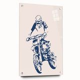 Motocross Rider Wall Art - Boys Room Wall Art Kids Wall Art Prints