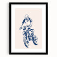 Motocross Rider Wall Art - Boys Room Wall Art Kids Wall Art Prints