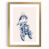 Motocross Rider Wall Art - Boys Room Wall Art Kids Wall Art Prints