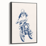 Motocross Rider Wall Art - Boys Room Wall Art Kids Wall Art Prints