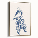 Motocross Rider Wall Art - Boys Room Wall Art Kids Wall Art Prints