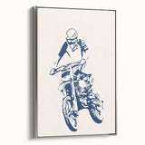 Motocross Rider Wall Art - Boys Room Wall Art Kids Wall Art Prints