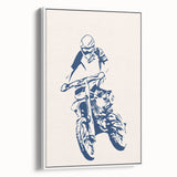Motocross Rider Wall Art - Boys Room Wall Art Kids Wall Art Prints