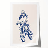 Motocross Rider Wall Art - Boys Room Wall Art Kids Wall Art Prints