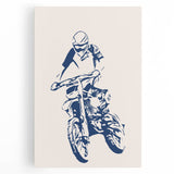 Motocross Rider Wall Art - Boys Room Wall Art Kids Wall Art Prints