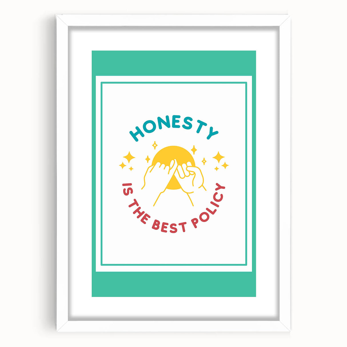 Classroom Educational Posters - Honesty Inspirational Print