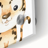 Cute Leopard Nursery Wall Art - Acrylic Baby Room Decor
